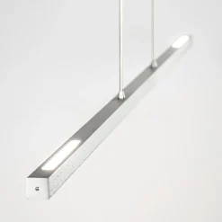 Straluma Aluminium LED hanglamp nikkel mat inclusief dimmer><noscript><img width=