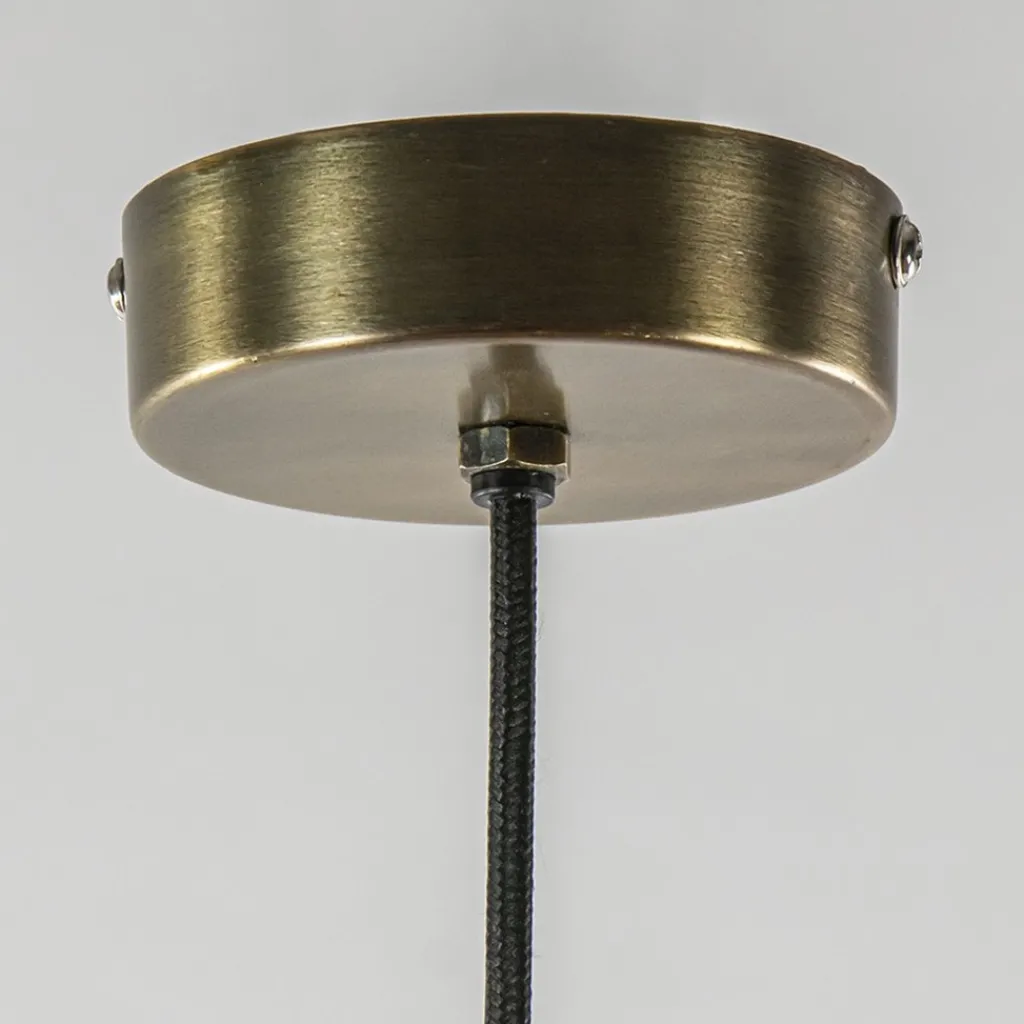 Straluma Antiek bronzen hanglamp Finou Light and Living> Eettafellampen|Light and Living