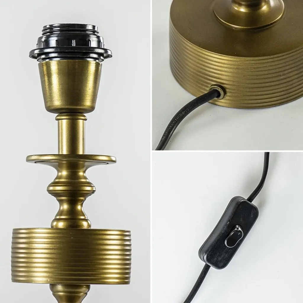 Straluma Antiek bronzen lampvoet Gody Light and Living> Tafellampen|Lampenvoeten