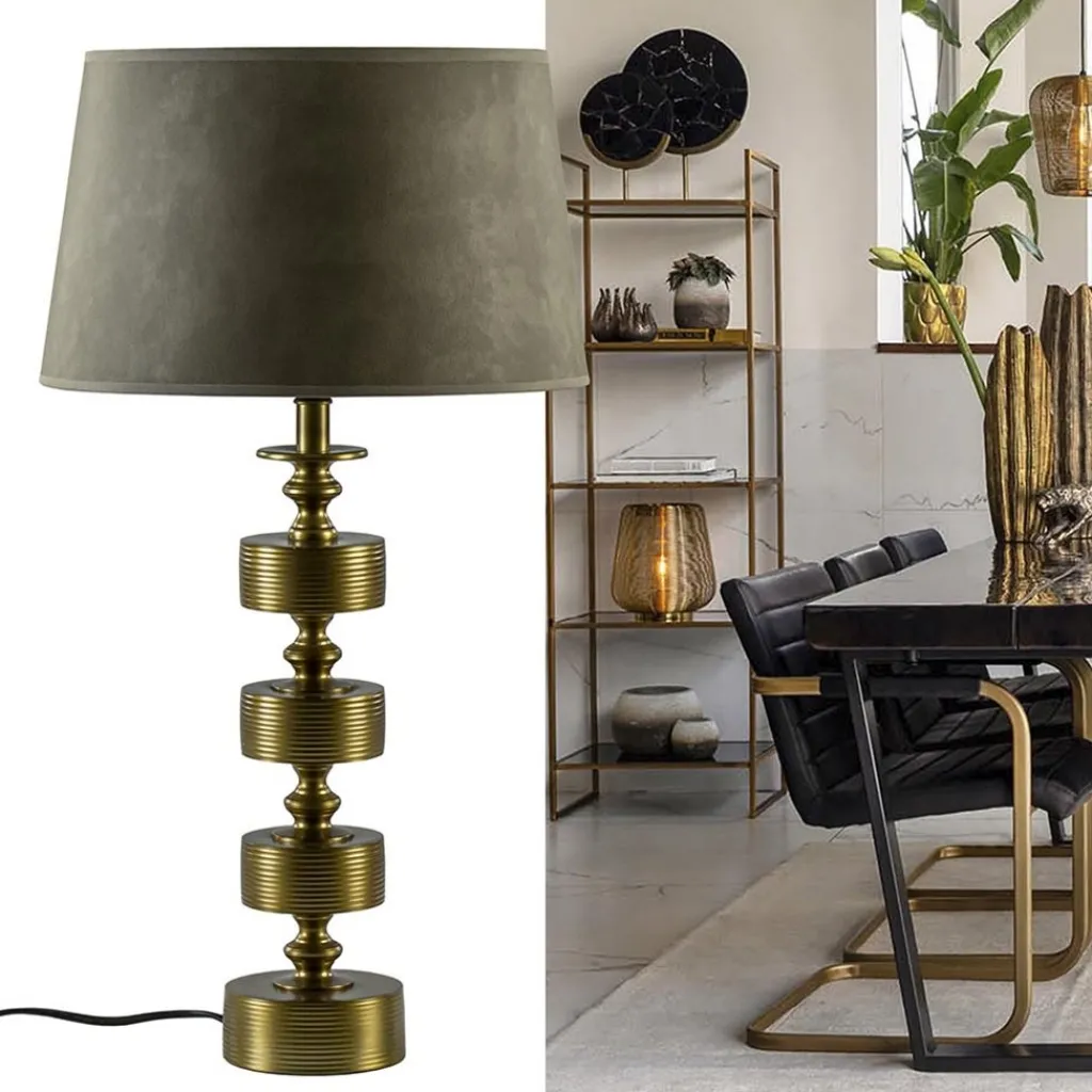 Straluma Antiek bronzen lampvoet Gody Light and Living> Tafellampen|Lampenvoeten