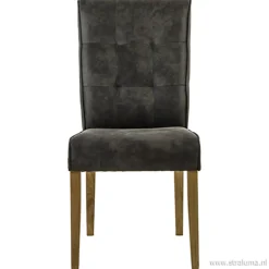 Straluma Antraciet stoffen eetkamerstoel><noscript><img width=