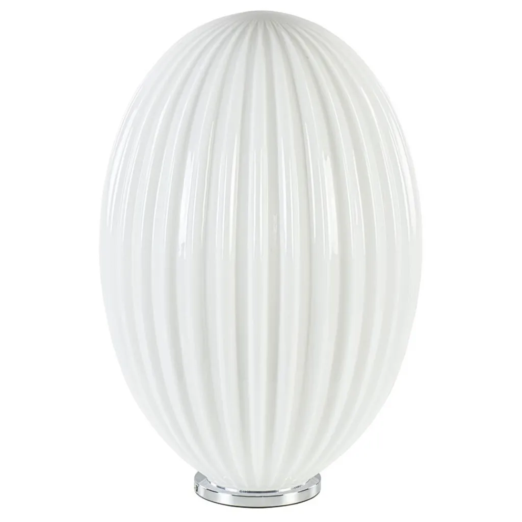 Straluma Art Deco tafellamp chroom met opaal glazen kap> Tafellampen|Moderne Verlichting