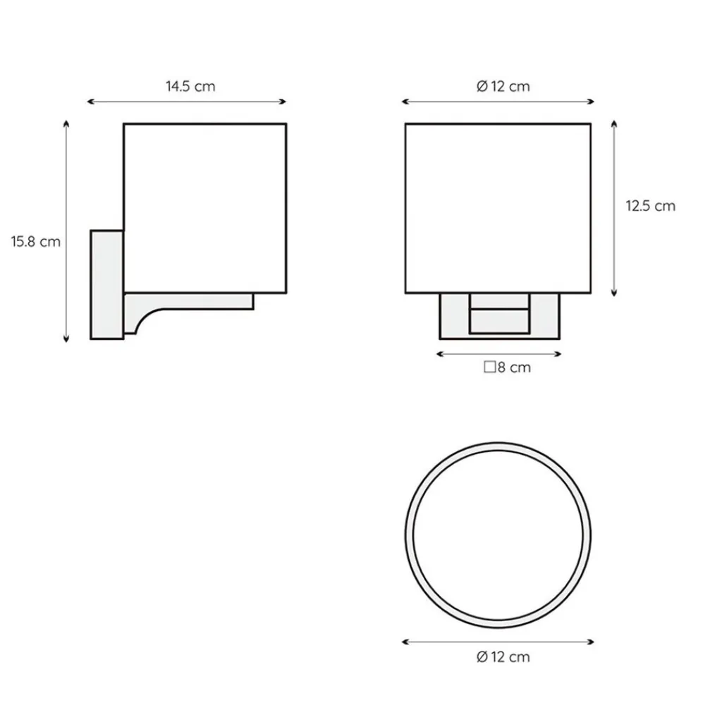 Straluma Badkamerwandlamp zwart met opaal glazen kap> Badkamerverlichting|Wandlampen