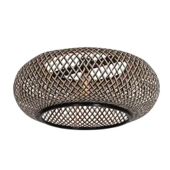 Straluma Bamboe kap rond 60x25 cm exclusief booglamp> Woonkamerlampen|Lampenkappen