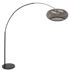 Straluma Bamboe kap rond 60x25 cm exclusief booglamp> Woonkamerlampen|Lampenkappen