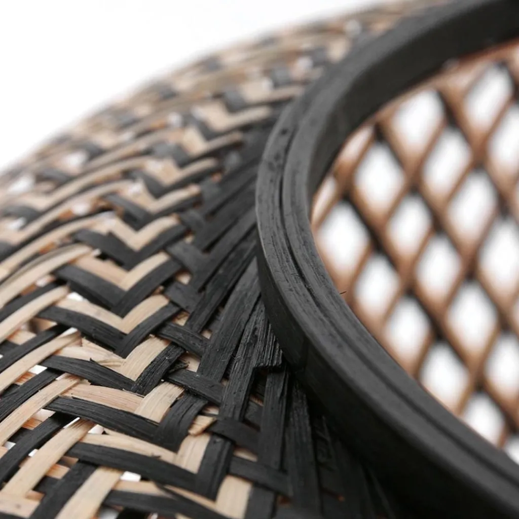 Straluma Bamboe kap rond 60x25 cm exclusief booglamp> Woonkamerlampen|Lampenkappen