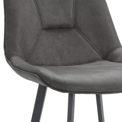 Straluma Barkruk met microleder zitting graphite en zwart metalen poot><noscript><img width=