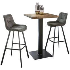 Straluma Barkruk met microleder zitting graphite en zwart metalen poot><noscript><img width=