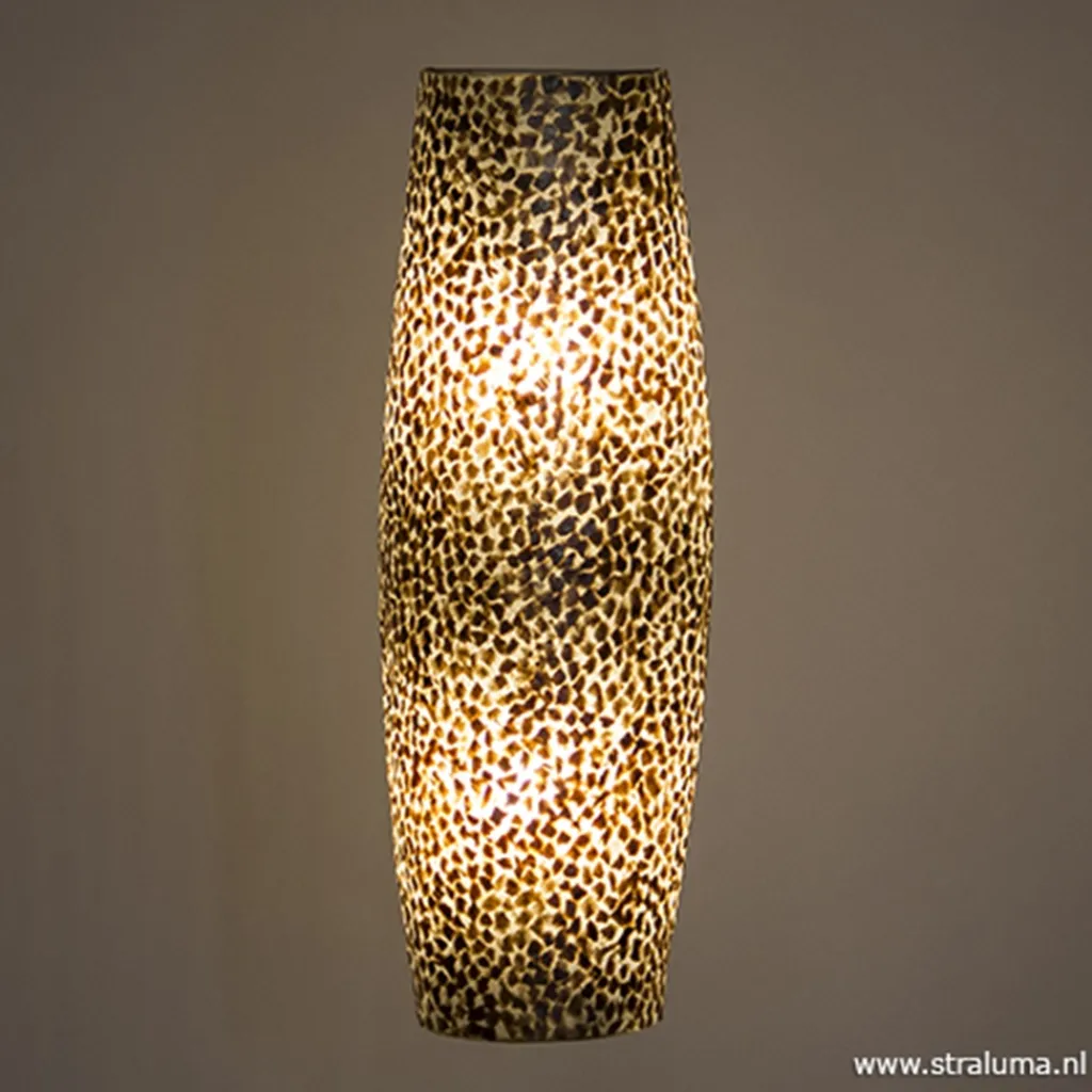 Straluma Beach wandlamp goud capiz schelpen> Schelpenlampen|Woonkamerlampen