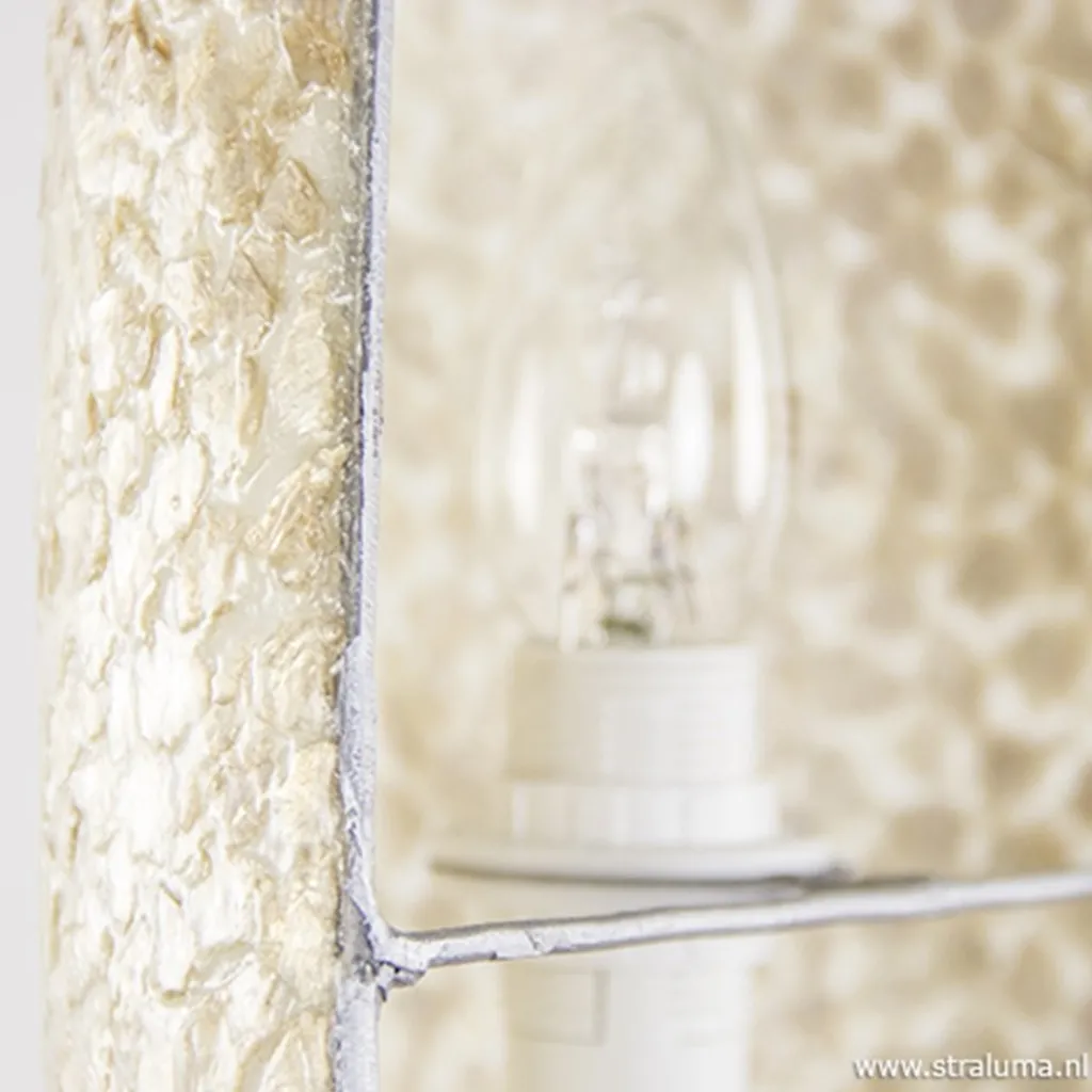 Straluma Beach wandlamp goud capiz schelpen> Schelpenlampen|Woonkamerlampen