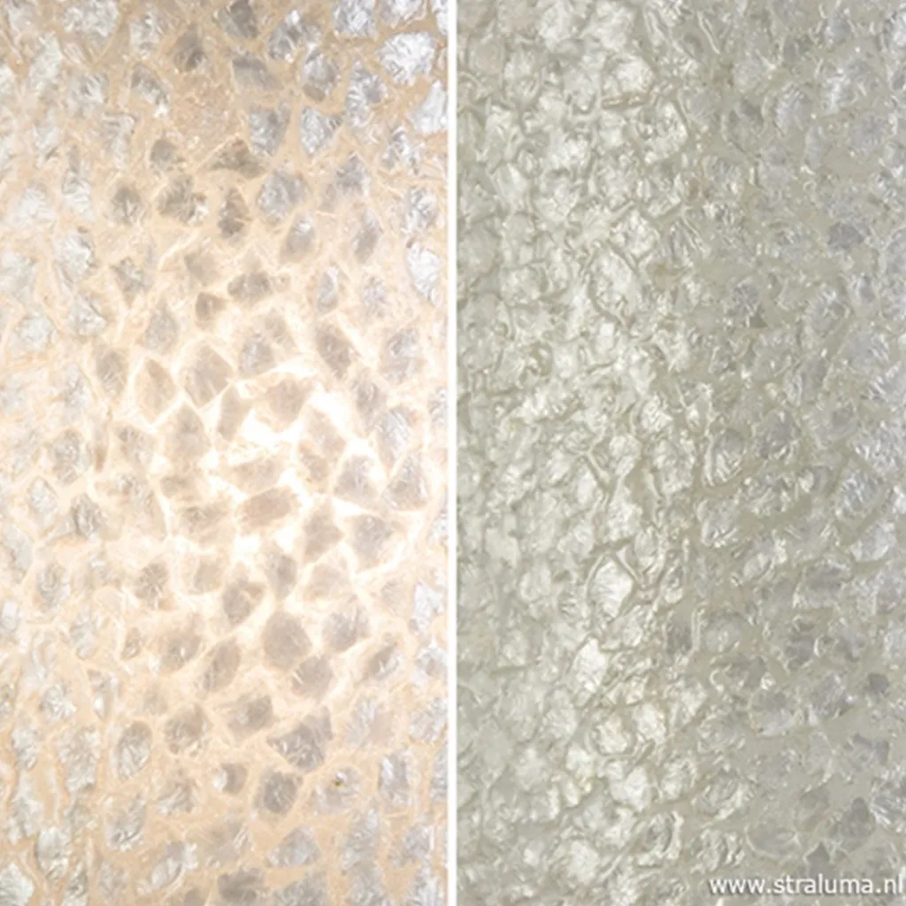 Straluma Beach wandlamp schelpen wit> Schelpenlampen|Woonkamerlampen