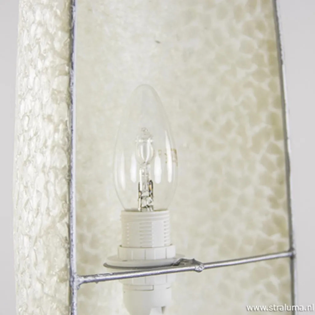 Straluma Beach wandlamp schelpen wit> Schelpenlampen|Woonkamerlampen