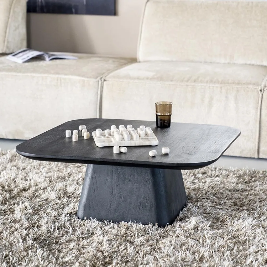 Straluma Bijzettafel Aron zwart 80x80 cm> Bijzettafels|Salontafels