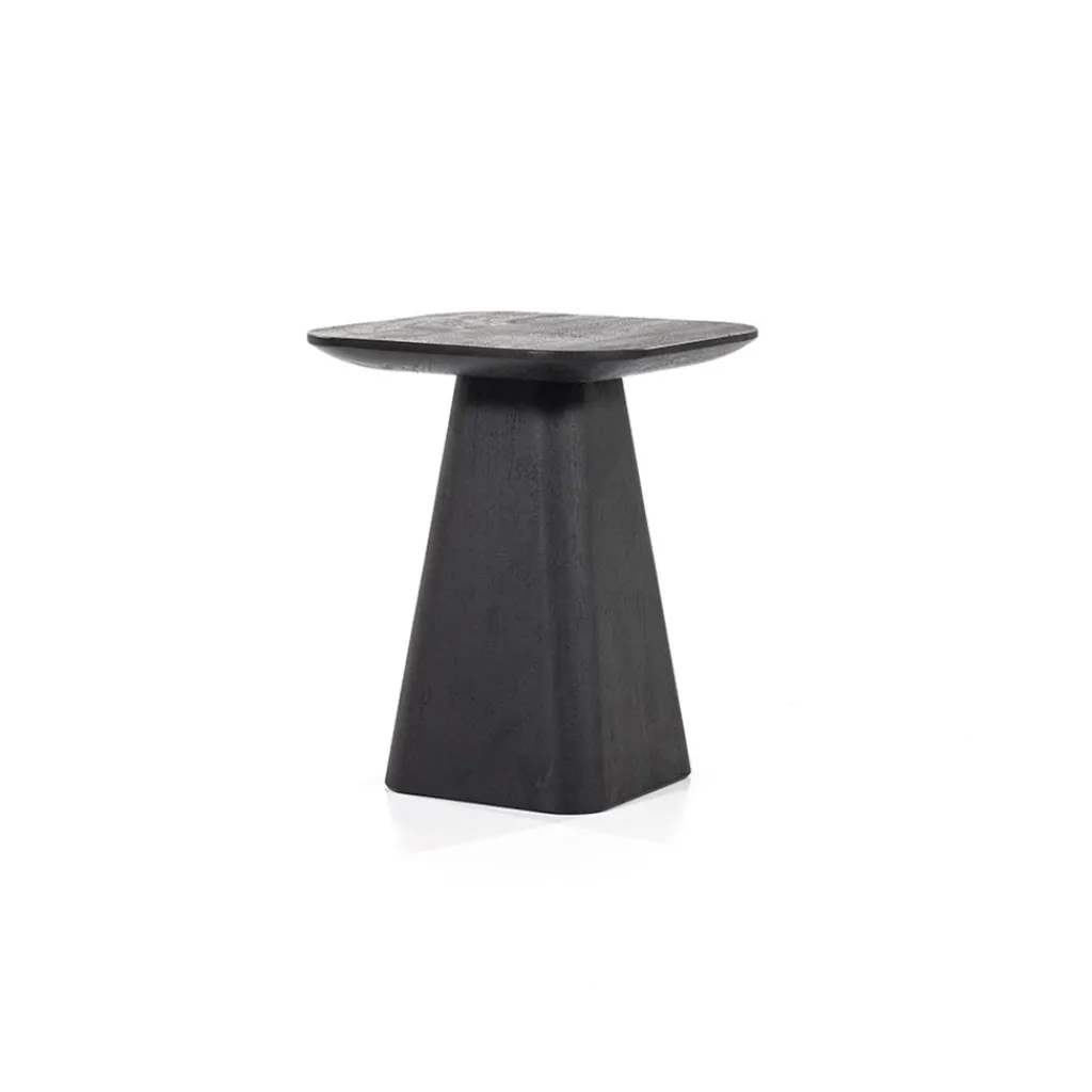 Straluma Bijzettafel Aron zwart 40x40 cm> Bijzettafels