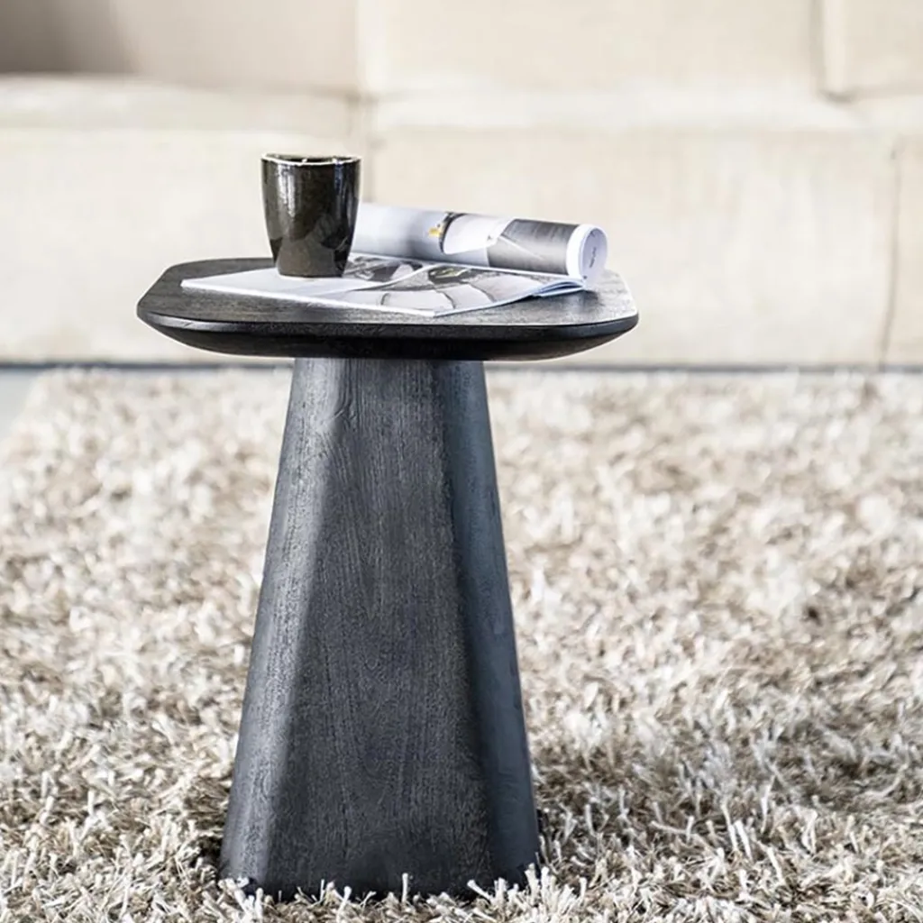 Straluma Bijzettafel Aron zwart 40x40 cm> Bijzettafels