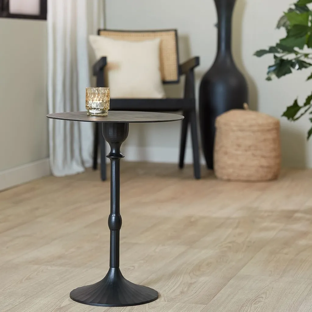 Straluma Bijzettafel Janna mat zwart L&L> Light and Living|Bijzettafels