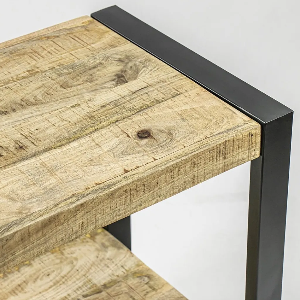 Straluma Bijzettafel 2-laags mango hout naturel> Bijzettafels