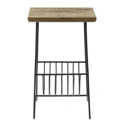 Straluma Bijzettafel mango hout met tijdschriftenrek> Bijzettafels