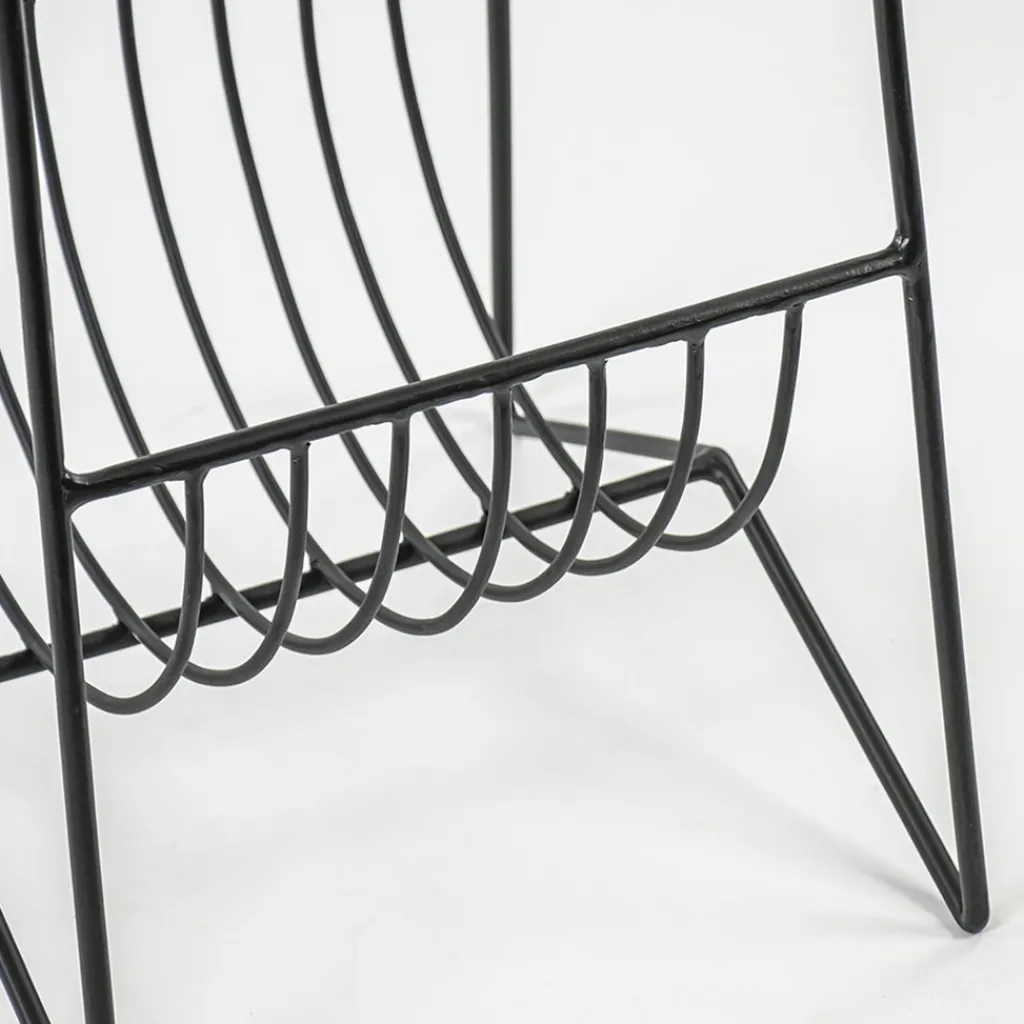 Straluma Bijzettafel mango hout met tijdschriftenrek> Bijzettafels