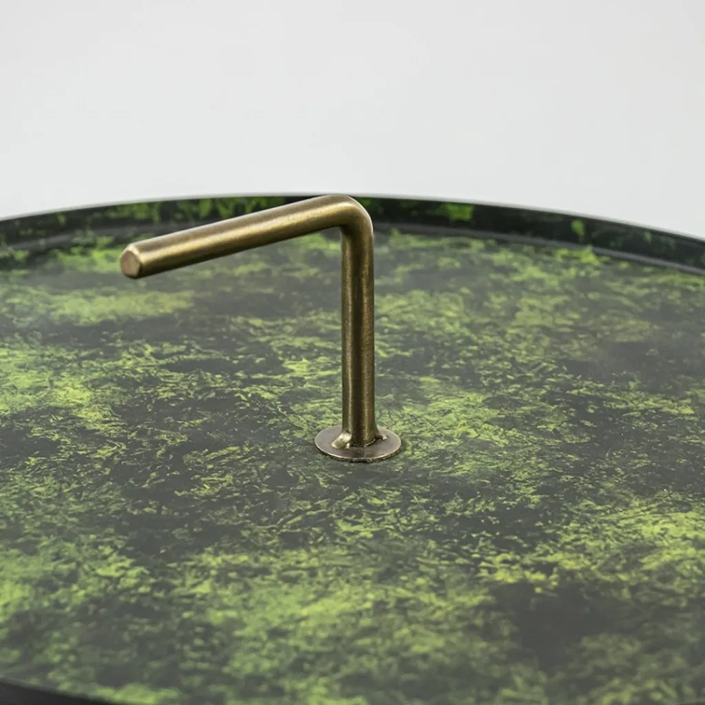 Straluma Bijzettafel Saphire groen met brons 39 cm> Bijzettafels