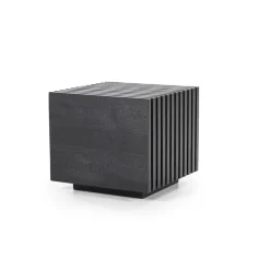 Straluma Bijzettafel Tom zwart hout> Bijzettafels|Salontafels