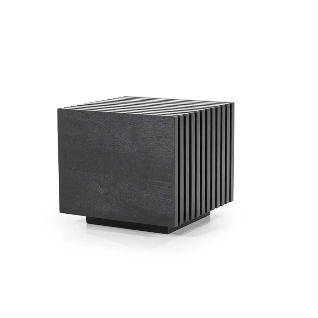 Straluma Bijzettafel Tom zwart hout> Bijzettafels|Salontafels