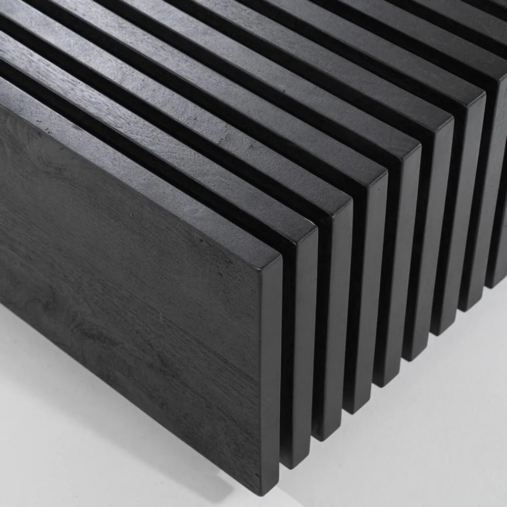 Straluma Bijzettafel Tom zwart hout> Bijzettafels|Salontafels