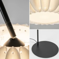 Straluma Booglamp Arena zwart/kap wit></noscript> Vloerlampen|Booglampen