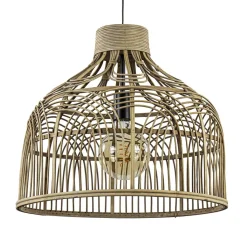 Straluma Botanische hanglamp Pocita rotan naturel 48 cm> Eettafellampen|Light and Living