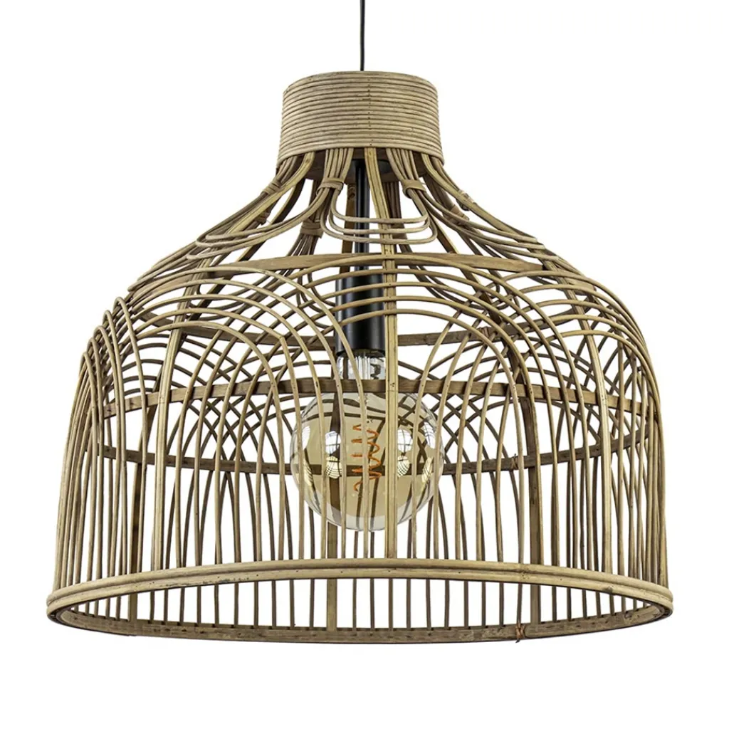 Straluma Botanische hanglamp Pocita rotan naturel 48 cm> Eettafellampen|Light and Living