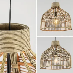 Straluma Botanische hanglamp Pocita rotan naturel 48 cm><noscript><img width=