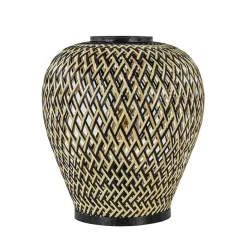 Straluma Botanische tafellamp bamboe met zwart> Botanische Verlichting|Woonkamerlampen