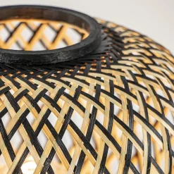 Straluma Botanische tafellamp bamboe met zwart><noscript><img width=