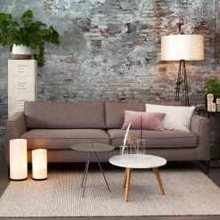 Straluma Botanische tafellamp cilinder met capiz schelpen wit></noscript> Tafellampen|Schelpenlampen