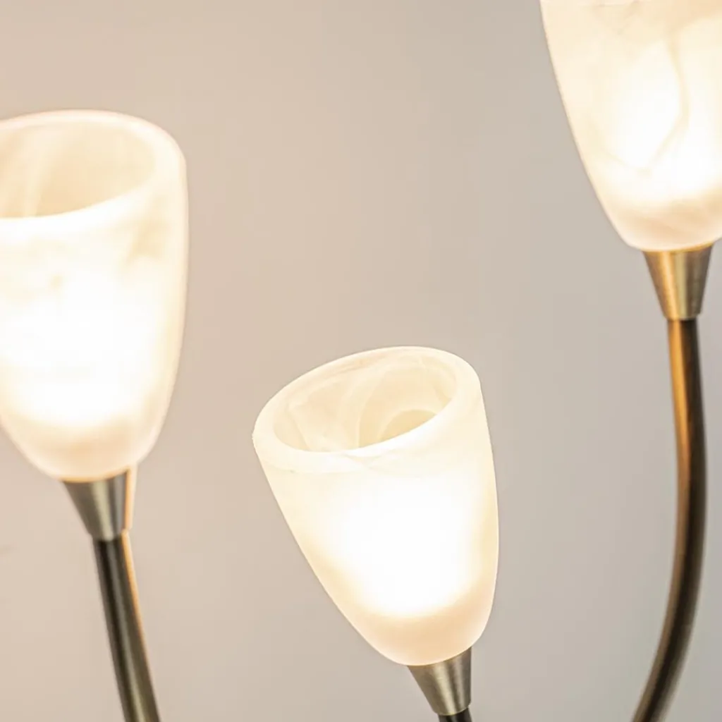 Straluma Bronzen wandlamp LED met wit glas dim to warm> Wandlampen|Halverlichting