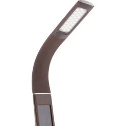 Straluma Bruine bureaulamp LED met klok en alarmfunctie></noscript> Tafellampen|Bedlampjes