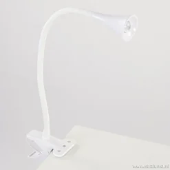 Straluma Buigbare klemlamp wit inclusief LED></noscript> Bureaulampen|Klemlampen