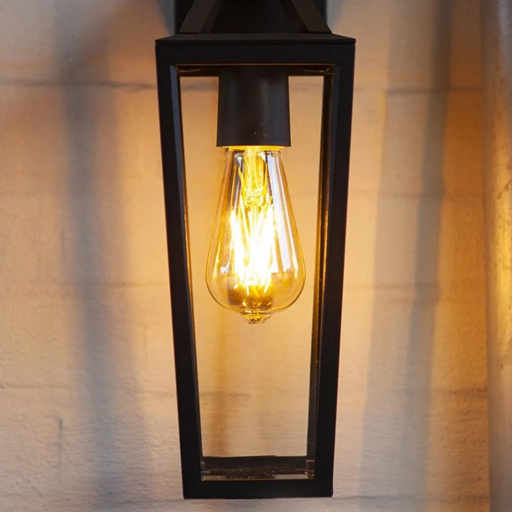 Straluma Buitenlamp lantaarn zwart IP44> Wandlampen|Buitenlampen