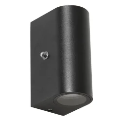 Straluma Buitenlamp Logan zwart+schemersensor IP44> Wandlampen|Buitenlampen