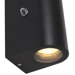 Straluma Buitenlamp Logan zwart+schemersensor IP44><noscript><img width=
