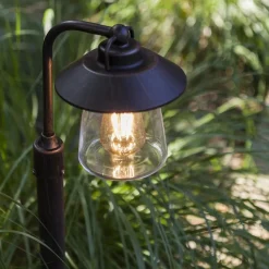 Straluma Buitenlamp op paal zwart/roest met helder glas></noscript> Buitenlampen