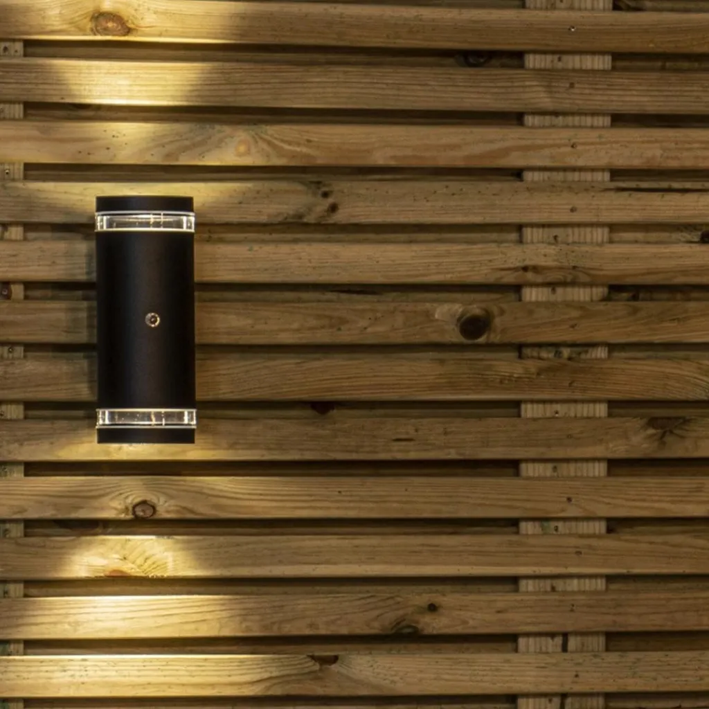 Straluma Buitenlamp Panay zwart+schemersensor> Wandlampen|Buitenlampen