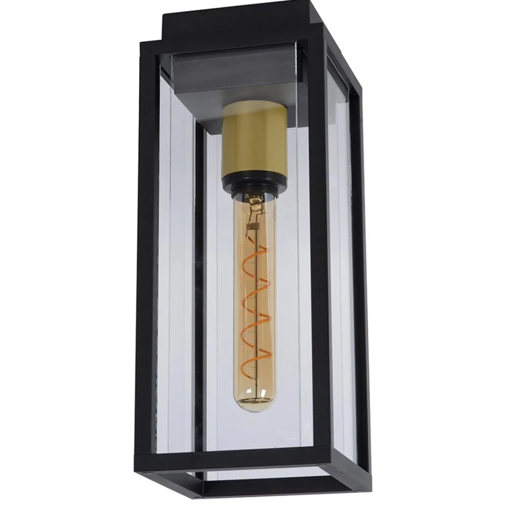 Straluma Buitenlamp plafond zwart met goud IP54> Buitenlampen