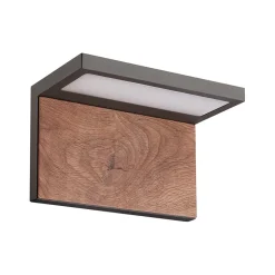 Straluma Buitenlamp Ruka antraciet/hout IP65> Wandlampen|Buitenlampen