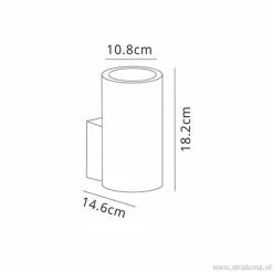 Straluma Buitenlamp Volcano wand grafiet IP65><noscript><img width=