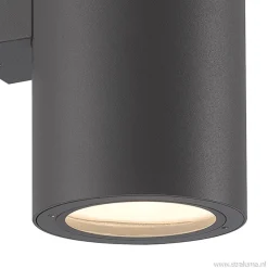 Straluma Buitenlamp Vulcano wand grafiet IP65> Wandlampen|Buitenlampen