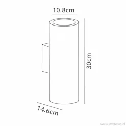 Straluma Buitenlamp Vulcano wand grafiet IP65></noscript> Wandlampen|Buitenlampen