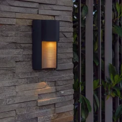 Straluma Buitenlamp wand downlighter IP54 grijs><noscript><img width=