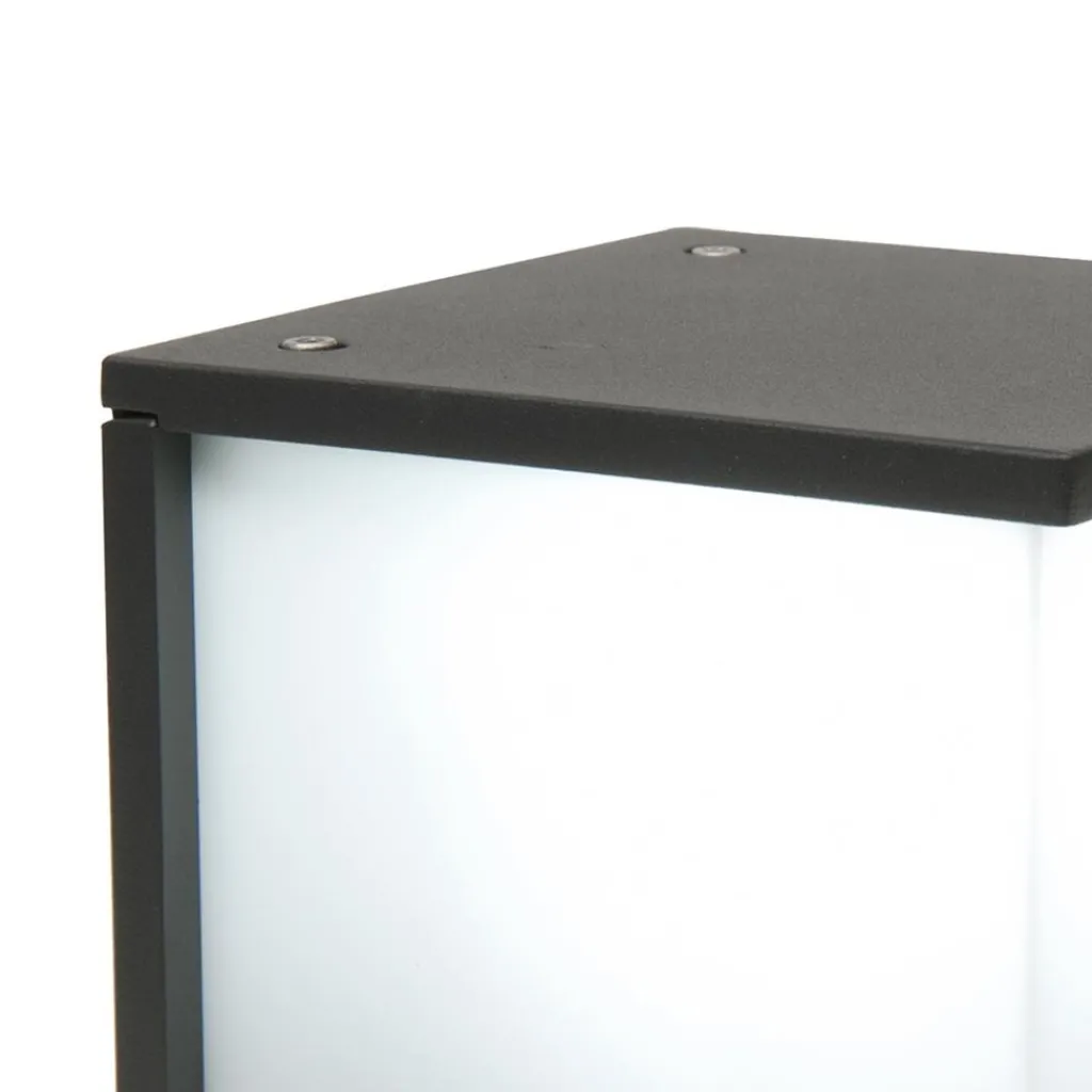 Straluma Buitenlamp wand kubus IP44 donker grijs> Wandlampen|Buitenlampen