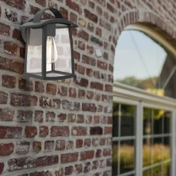 Straluma Buitenlamp wand zwart met helder glas><noscript><img width=